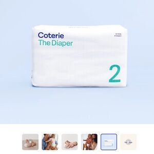 Prep Coterie White and Teal Diaper Pack